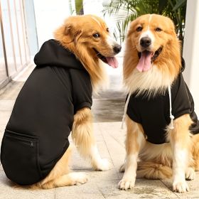 Pet Hoodie For Small Medium Large Dogs; Soft Fleece Dog Clothes With Hat & Pocket; Pet Winter Apparel (Color: Red, size: 4XL)